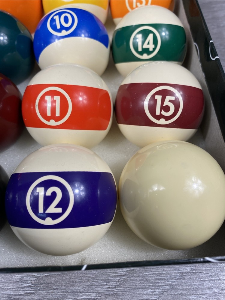 Aramith Continental Pool Balls Complete Set With Box 2-1/4” Billiards