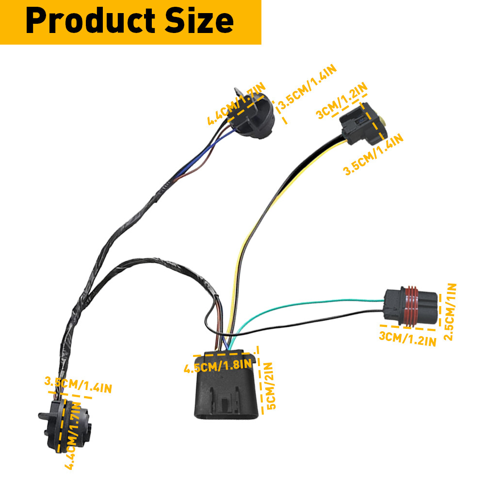 Fits 2007-2014 Chevy Silverado 1500 Socket Headlight Harness Wire Plug Connector