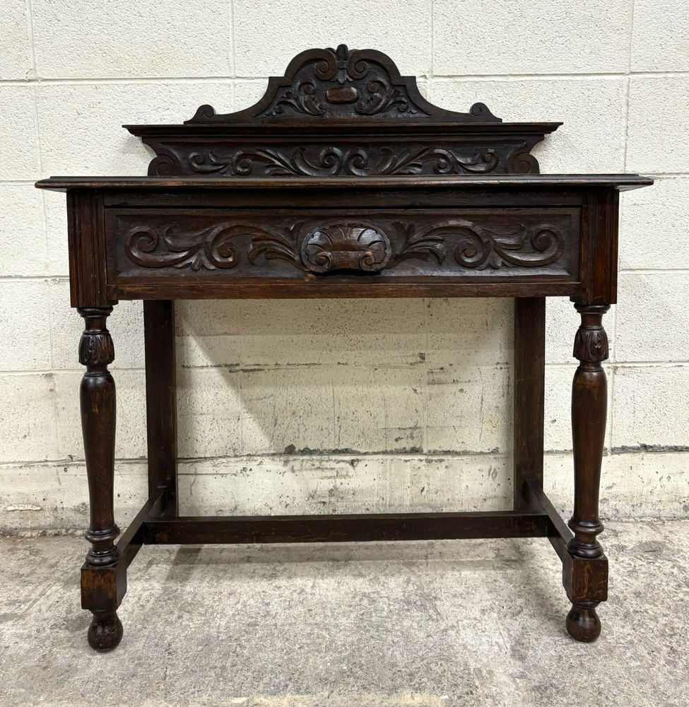 Antique English 19th Century Matthew Rose & Sons Console Table Buffet Sideboard