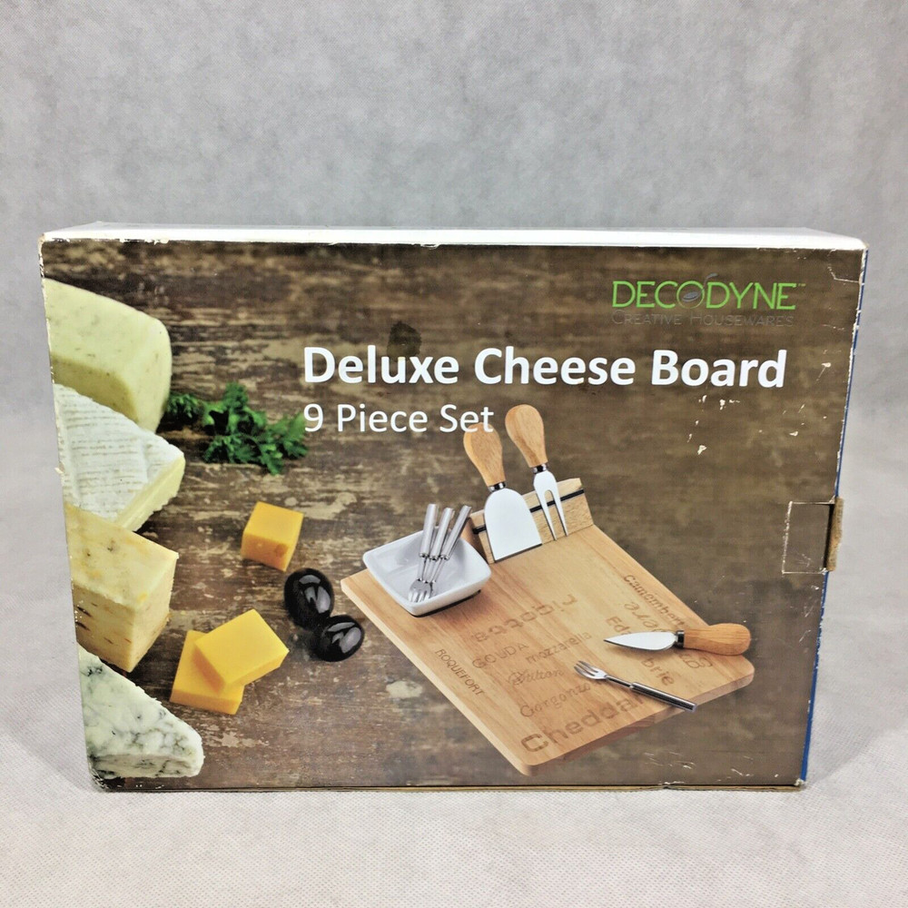 Decodyne Deluxe Cheese Board 9-Piece Set