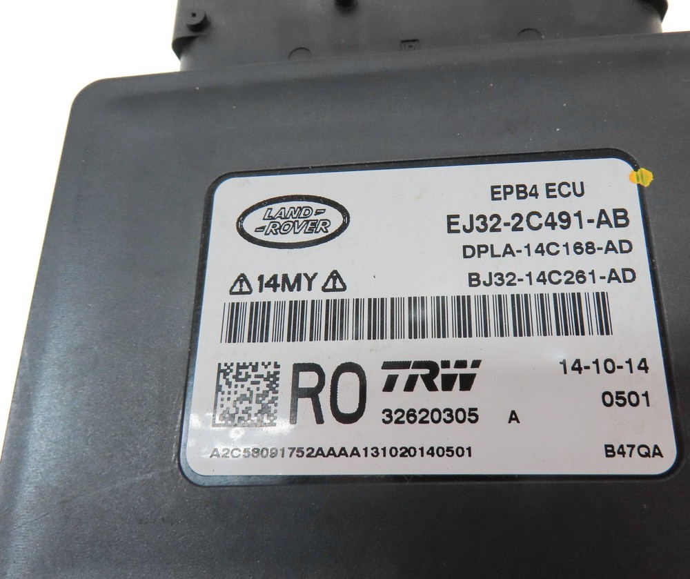 2015 RANGE ROVER EVOQUE (L538) EMERGENCY PARK PARKING BRAKE CONTROL MODULE