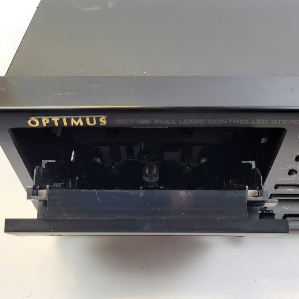 OPTIMUS SCT-56 Double Cassette Deck | Grade B