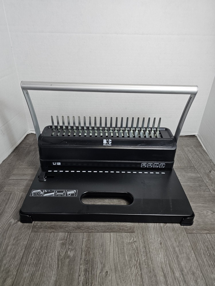 BNC U12 21-Hole Binding Machine 450 Page Binding Capacity and 12 Page Punch Cap