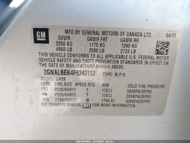 Engine ECM Electronic Control Module Behind Fan Shroud Fits 13-16 ACADIA 2523730