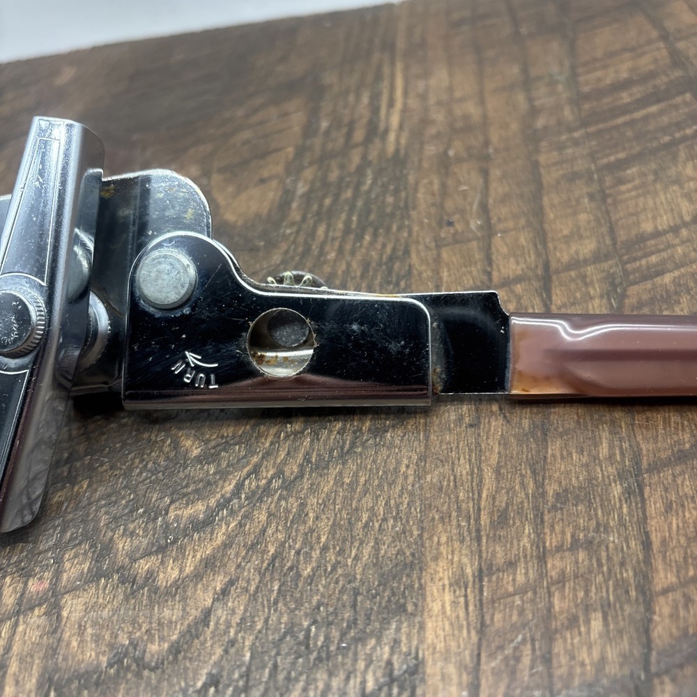 Swing Away Can Opener Transparent Brown Handle