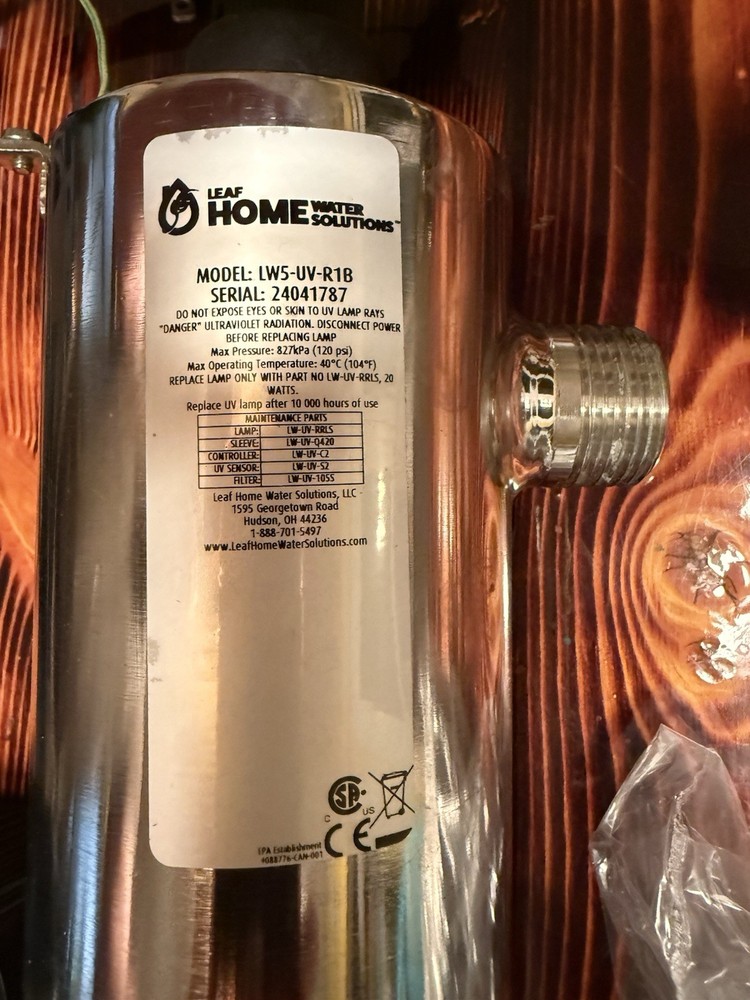 💧 20W Whole-House UV Sterilizer System – Controller + Stainless Chamber