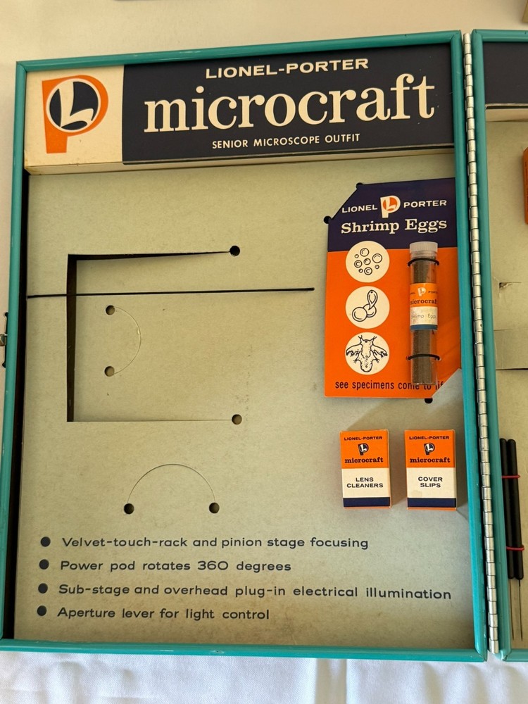 NOS Lionel-Porter Microcraft Microscope Lab Set No. 22022 w/ Original Box