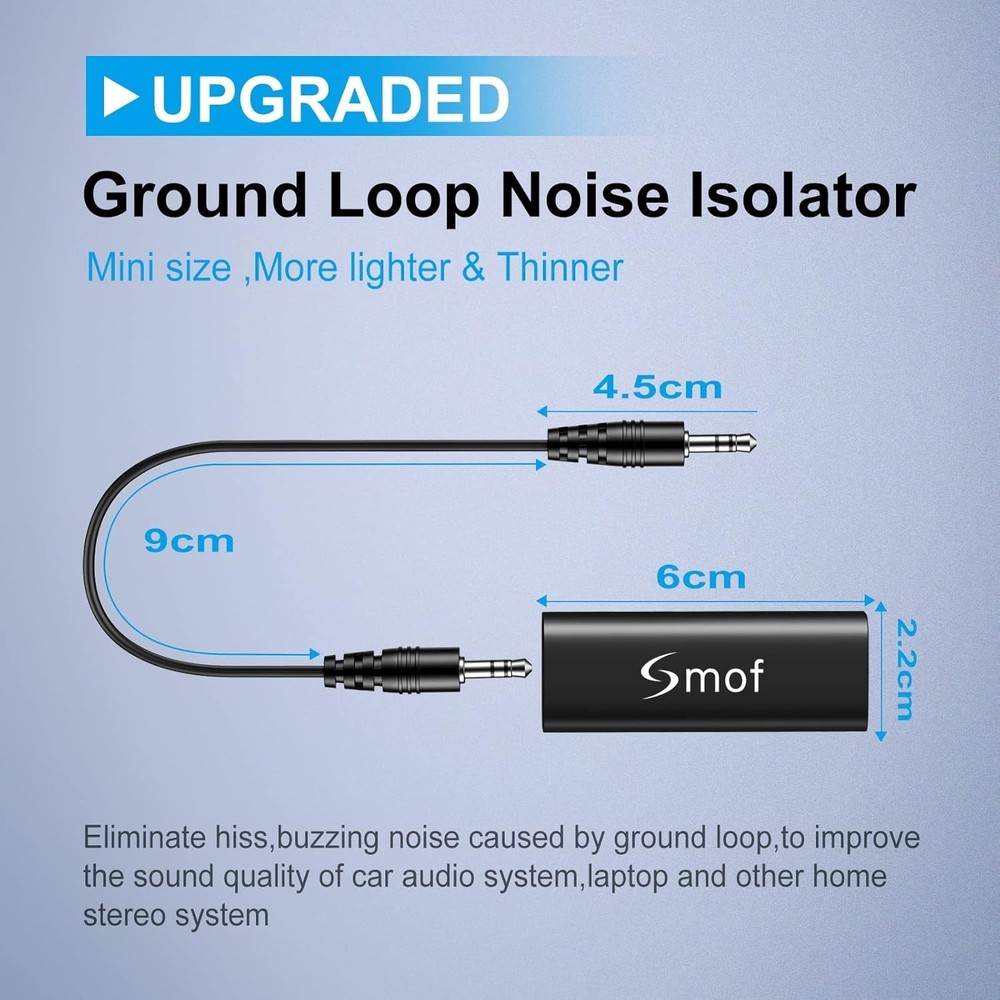 Portable 3.5mm Ground Loop Isolator – Simplify Your Audio Experience Anywhere
