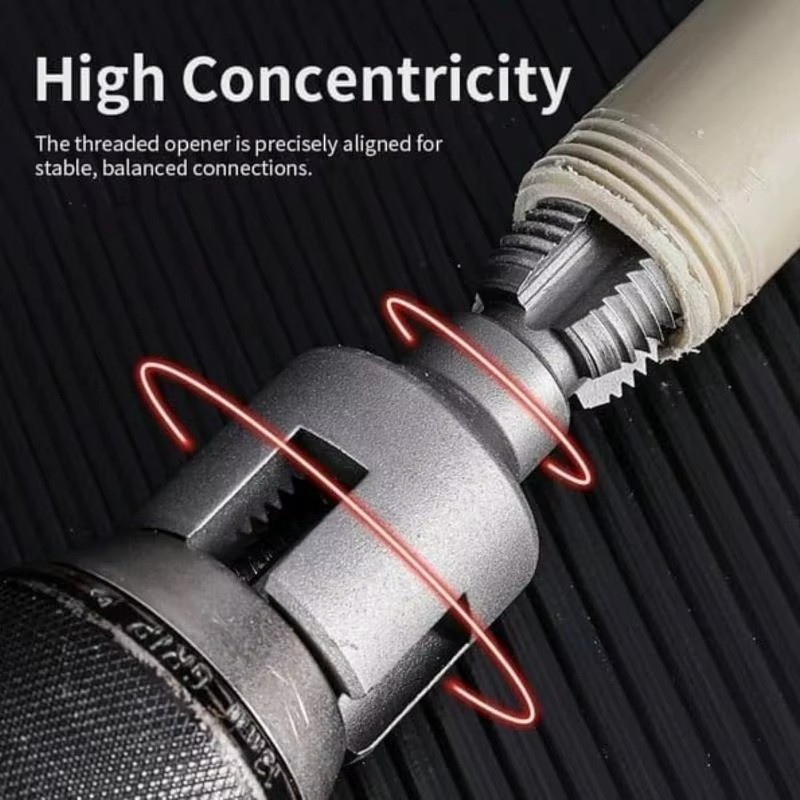 2pcs Integrated Internal & External Pipe Threading-Tool,PVC Pipe Threader Kit*