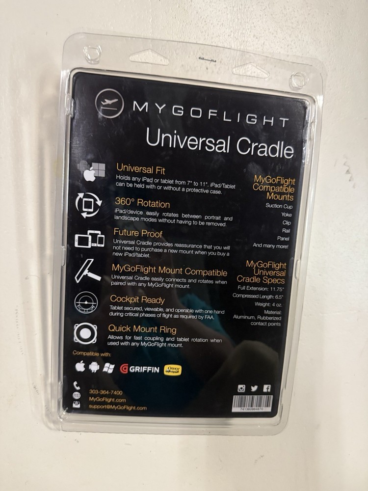 My Go Flight Universal Cradle Mount