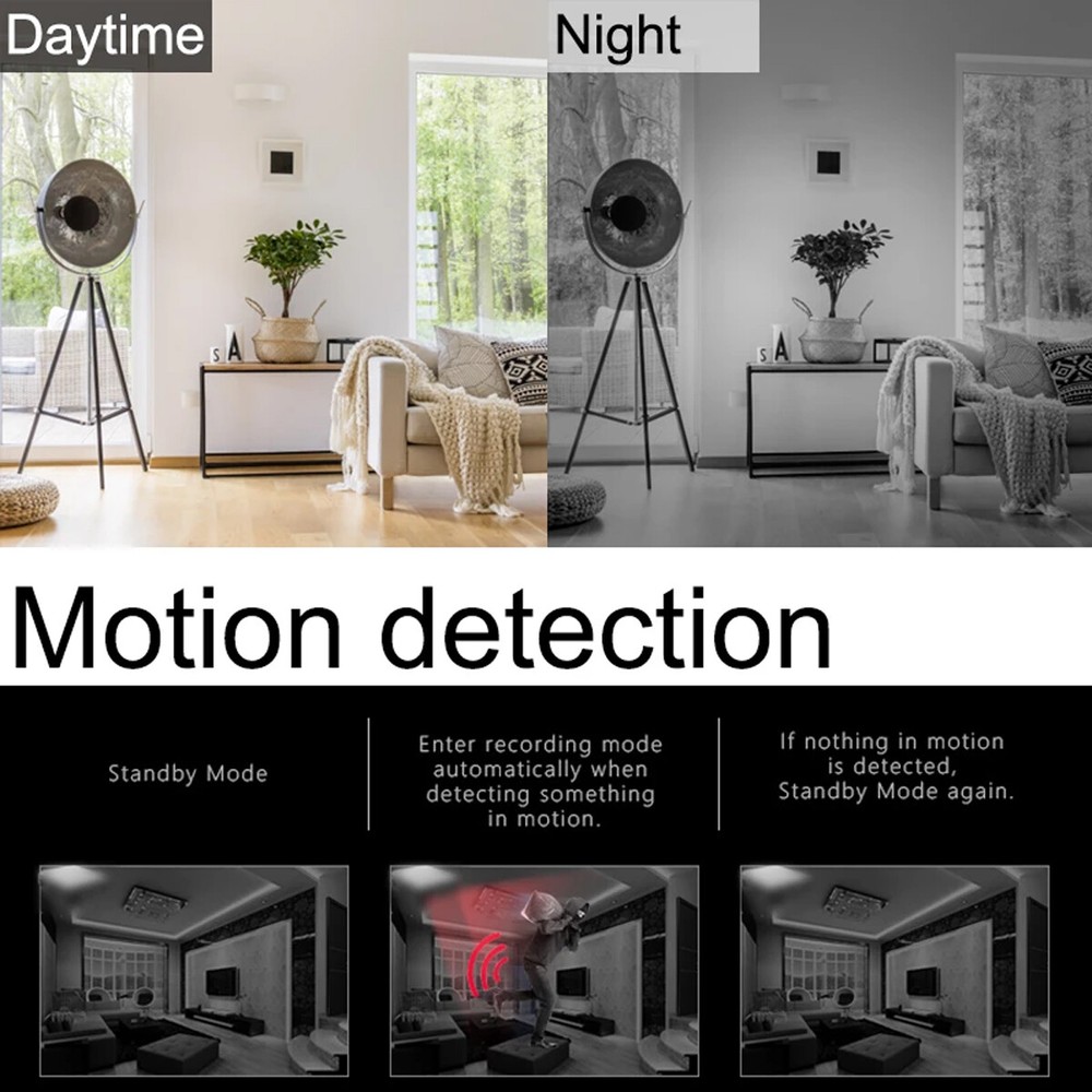 HD 1080P Mini Camera Motion Detection Night Vision Home Security IR Micro Camera