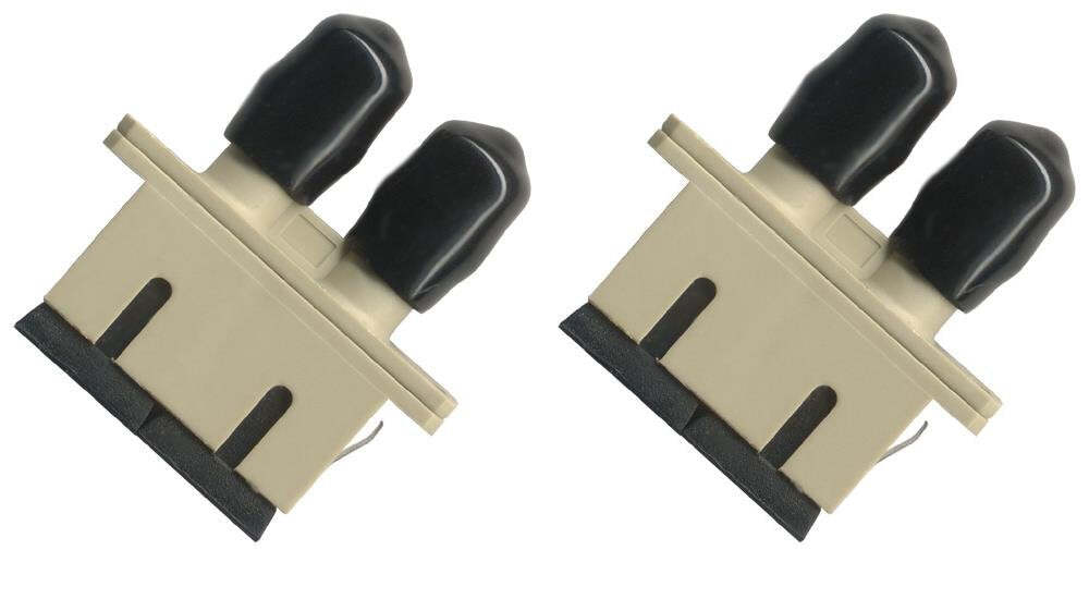 RiteAV (2 Pack Fiber Optic Adapter Coupler SC-ST Multimode Duplex