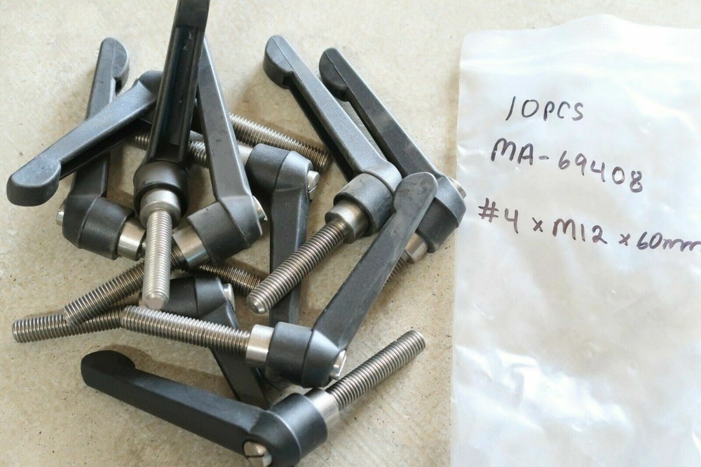 MONROE ENGINEERING MA-69408 #4 x M12 mm Stud SS Insert Adjustable Handle