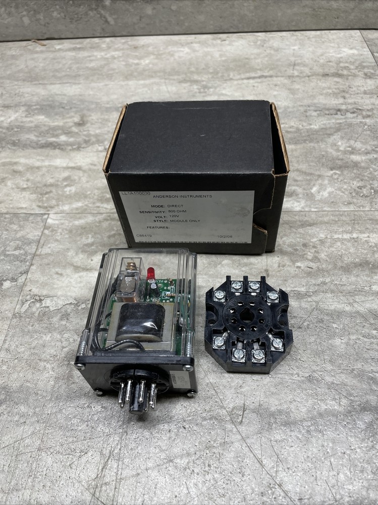 Anderson Instruments LL1A100000 Liquid Level Control Plug In Module, New