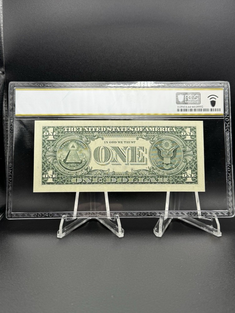 3 $1 FRN's WITH CONSECUTIVE REPEATER SERIAL #'s - PCGS 64/65