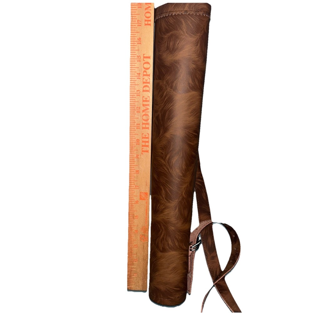 Scorpion Archery Back Arrow Quiver Leather Arrow Holder Tiger Brown