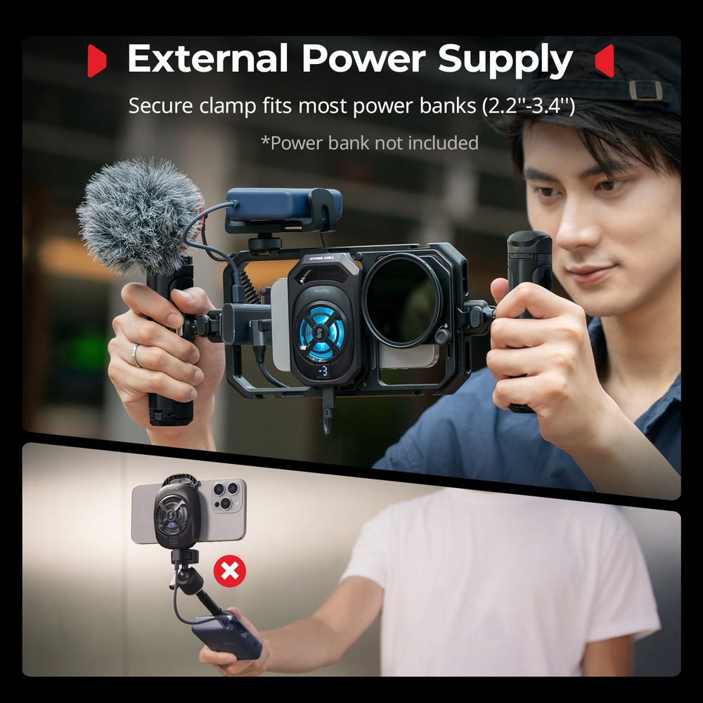 SmallRig Universal Hyper Chill Cooling Phone Cage for iPhone 16/15 forAndroid