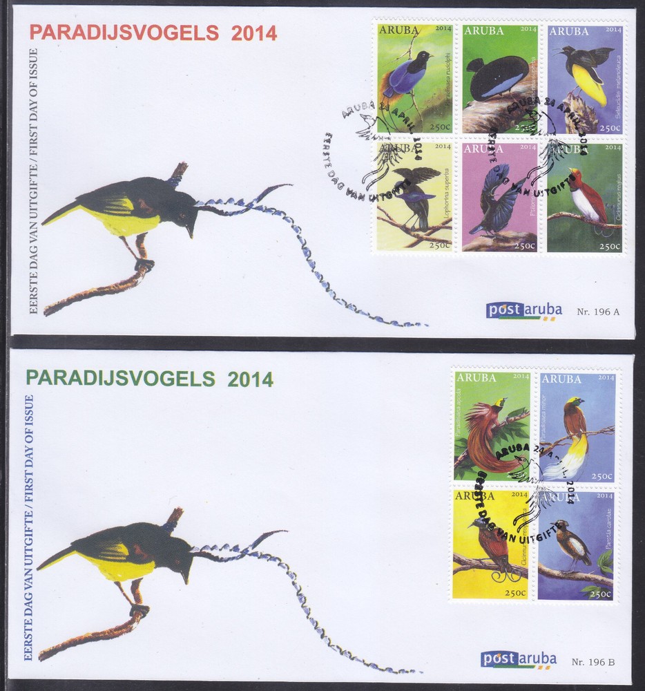 Aruba Issue FDC 2014 (196) Birds