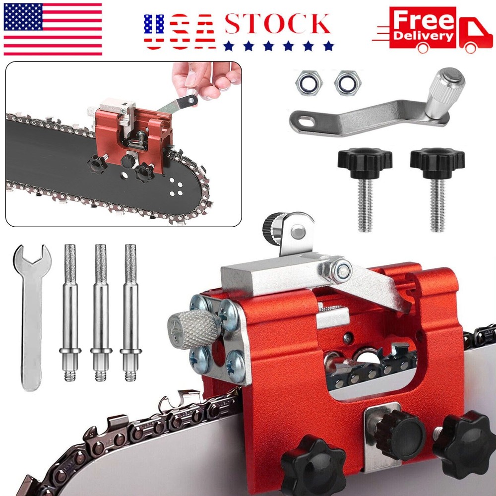 Portable Chainsaw Sharpening Jig Sharpener Kit for 12-20" Chainsaw &Electric Saw