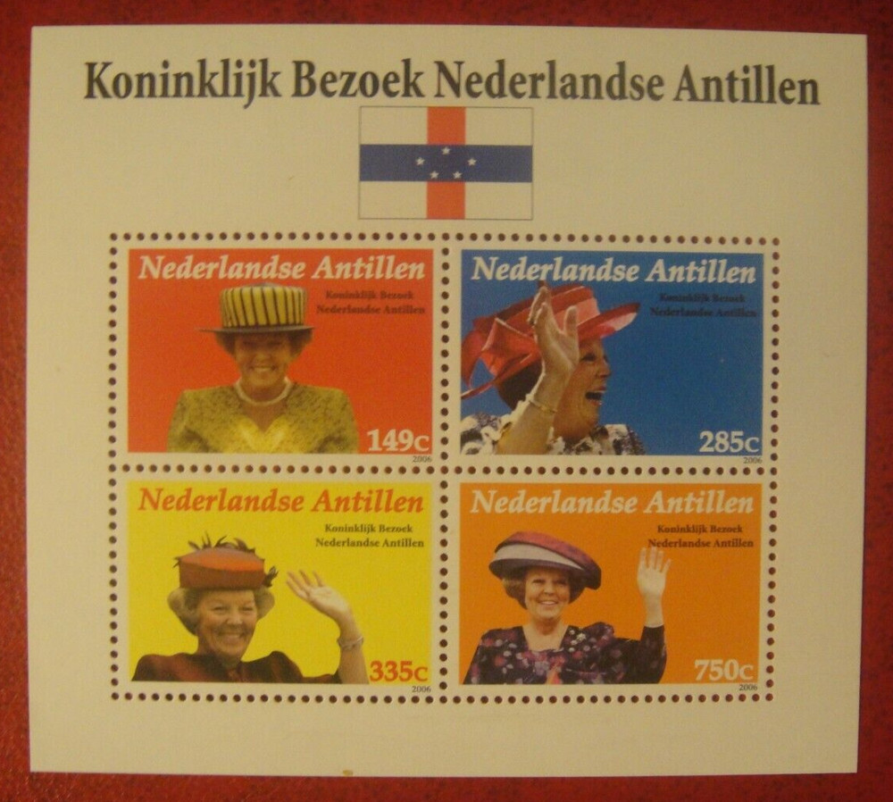 Netherlandse Antilles 2006. Royal Visit. Mini-Sheet Mint Unhinged.
