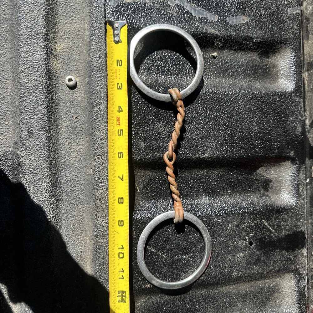 Professional Ring Snaffle Bit W/ Twisted Curved Mouth O-Ring