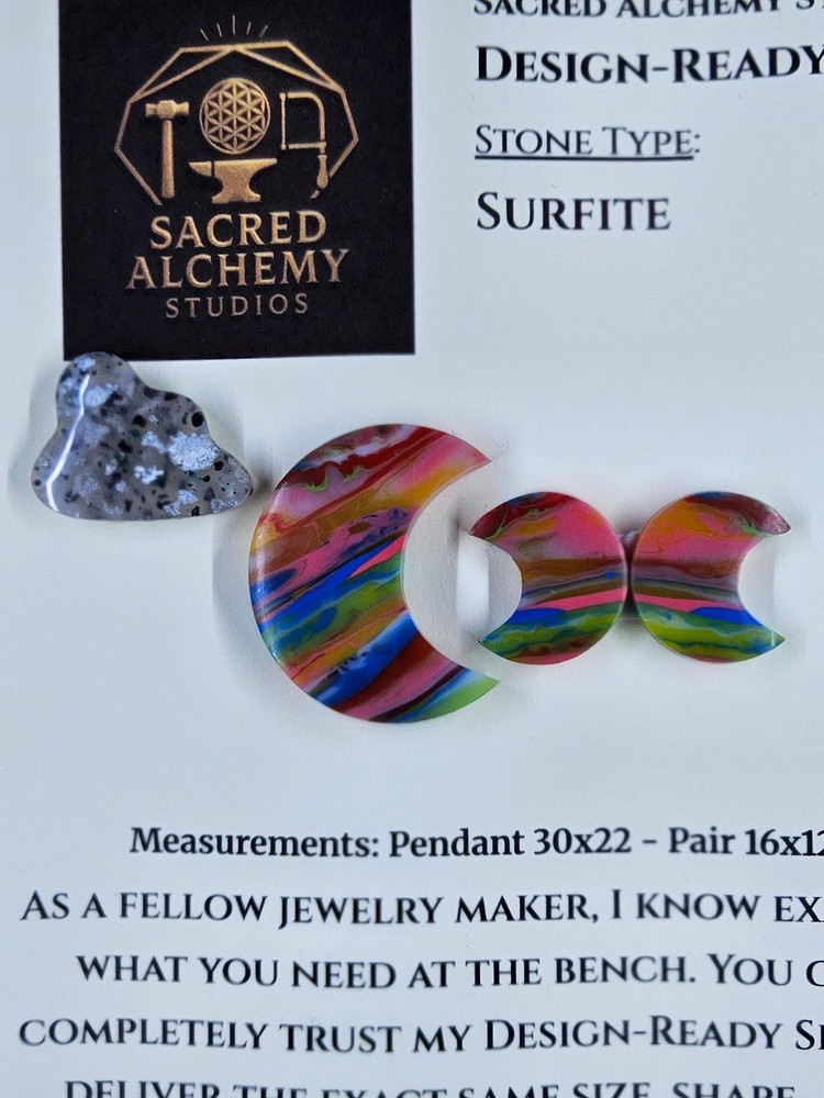 Crescent Moon - Surfite - Design-Ready Set