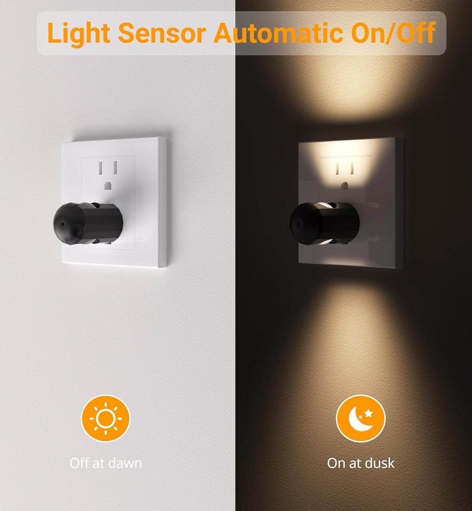 6 Pack Dusk to Dawn LED Night Lights