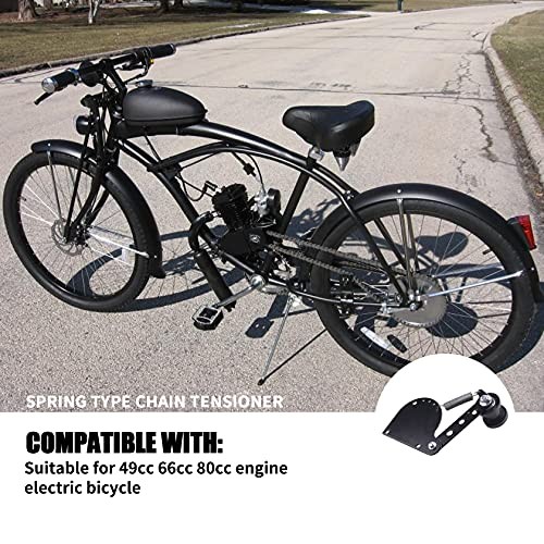 Spring Loaded Chain Tensioner fit for 49cc 66cc 80cc Engine Motorized black