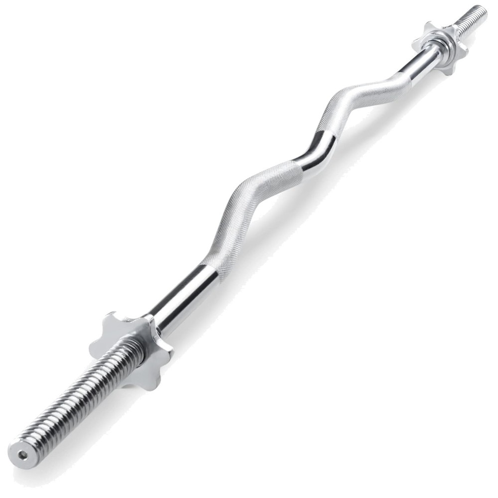 Sculpted Handle Chrome Curl Bar - 2-