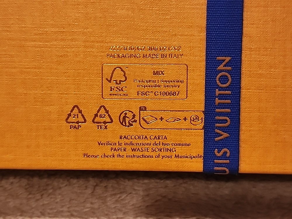 Louis Vuitton wallet EMPTY BOX ONLY (6.75" x 6.75" x 1.75").