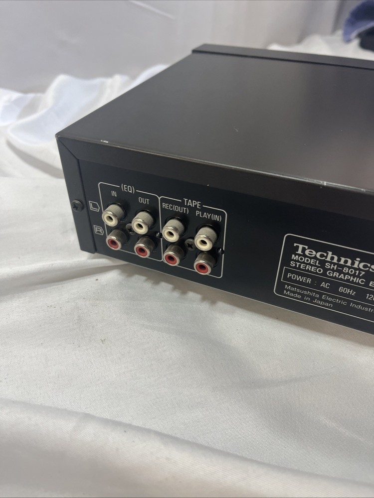 Technics SH-8017 Analog Stereo Graphic Equalizer w/ RCA Inputs Outputs Tested