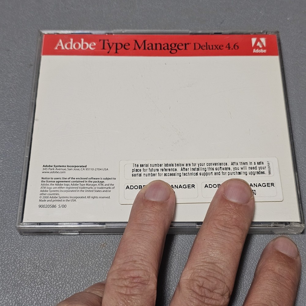 Adobe TypeManager 4.6 For Macintosh