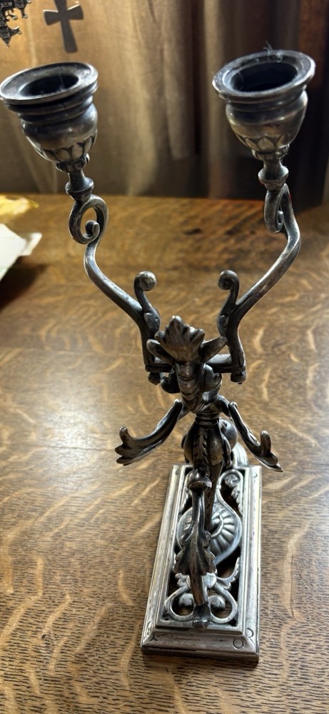 Antique Griffin Candelabra