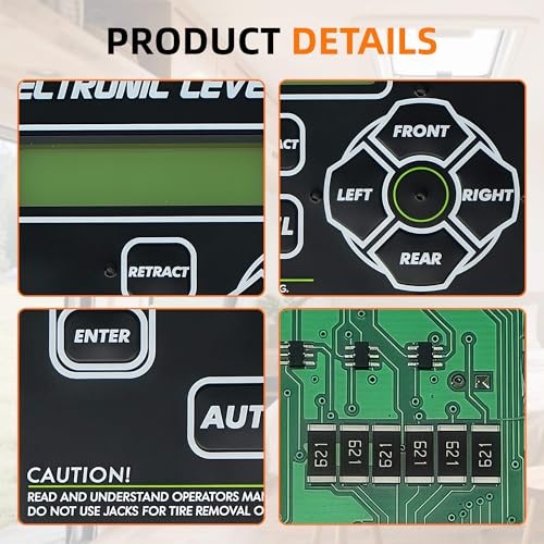 421484 RV Leveling System Touchpad Control Panel with Auto-Leveling Button