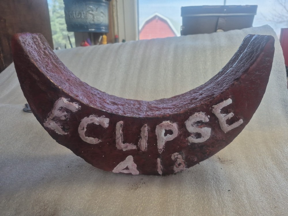 Vintage ECLIPSE A-13 Cast Iron Crescent Moon Windmill Weight