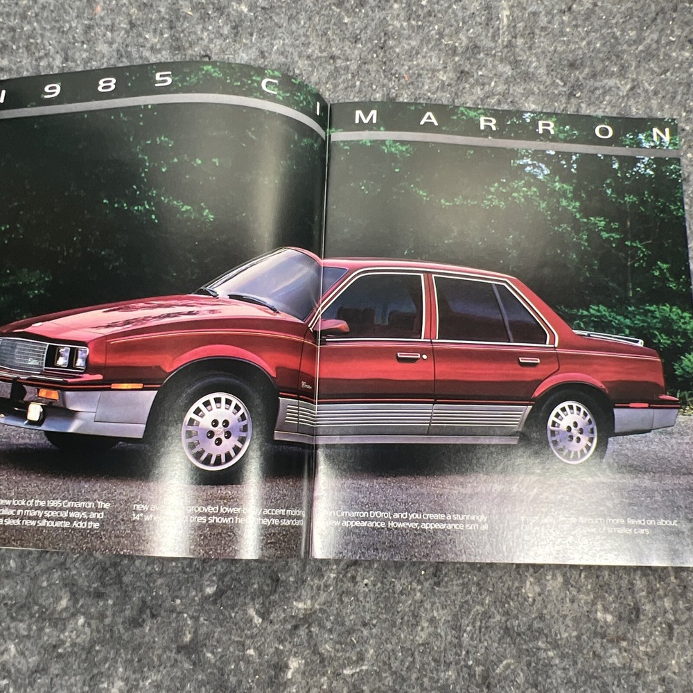 Original 1985 Cadillac Cimarron Sales Brochure 85