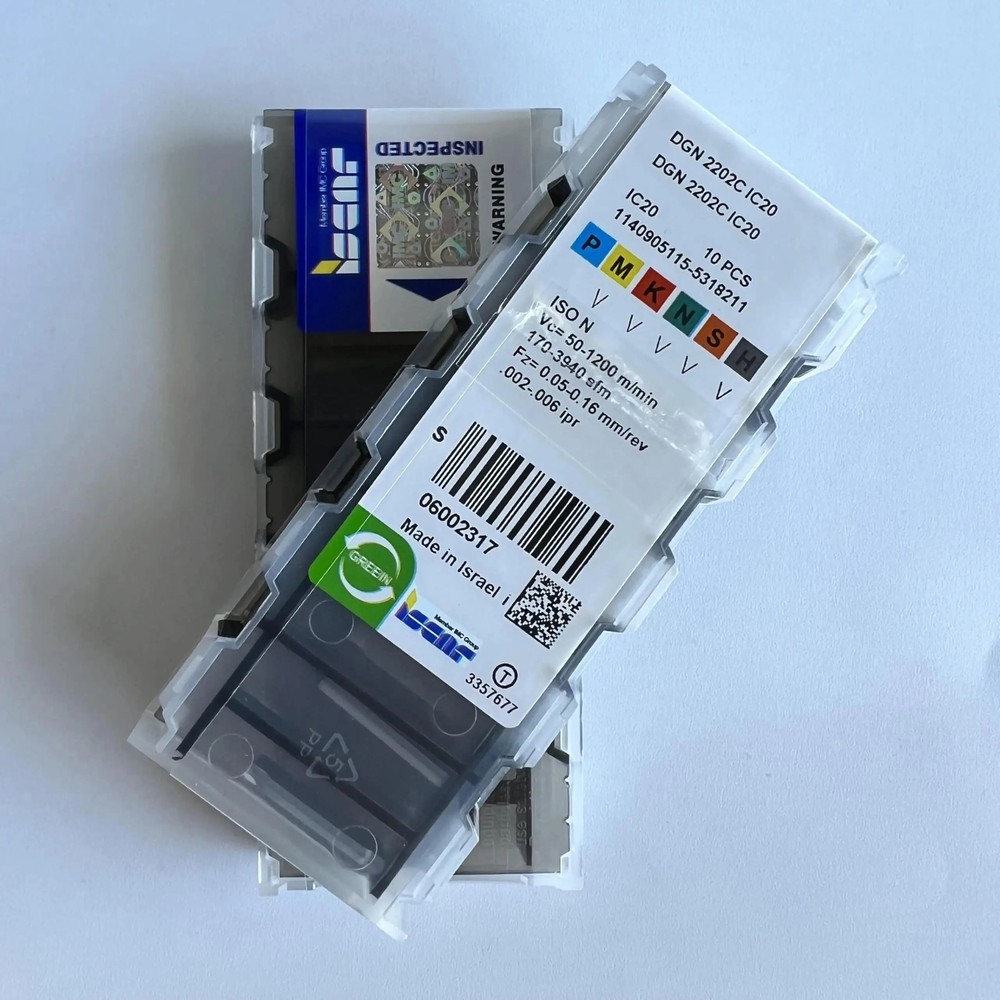 ISCAR / DGN2202C IC20 / Industrial indexable Carbide Inserts 10 Pcs