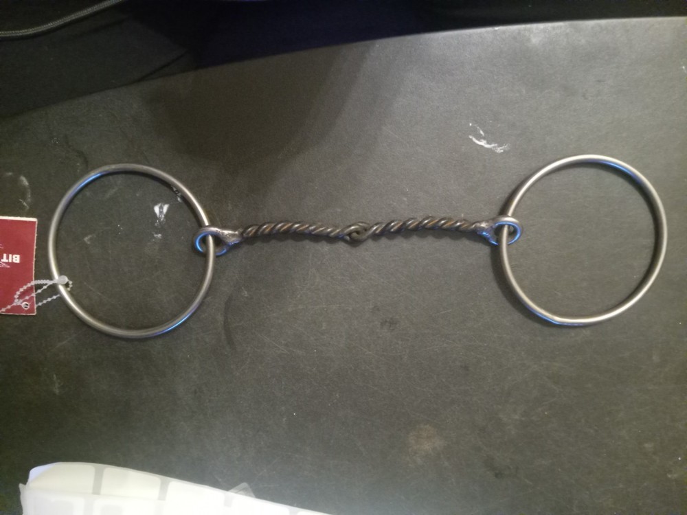 Bit Master snaffle bit 5 in twisted sweet iron mouth  big horn NOS