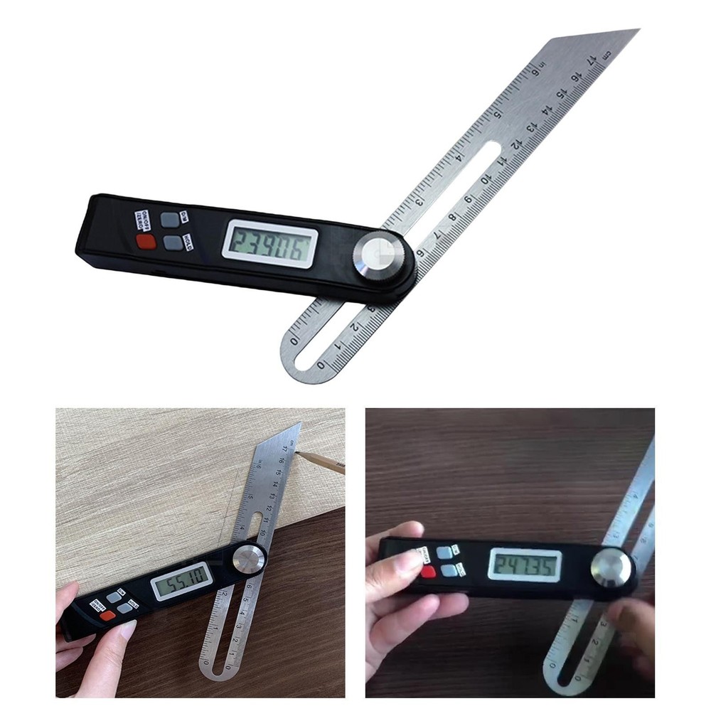 Digital Angle Bevel Gauge Horizontal Vertical Triangle Ruler Marking Cut