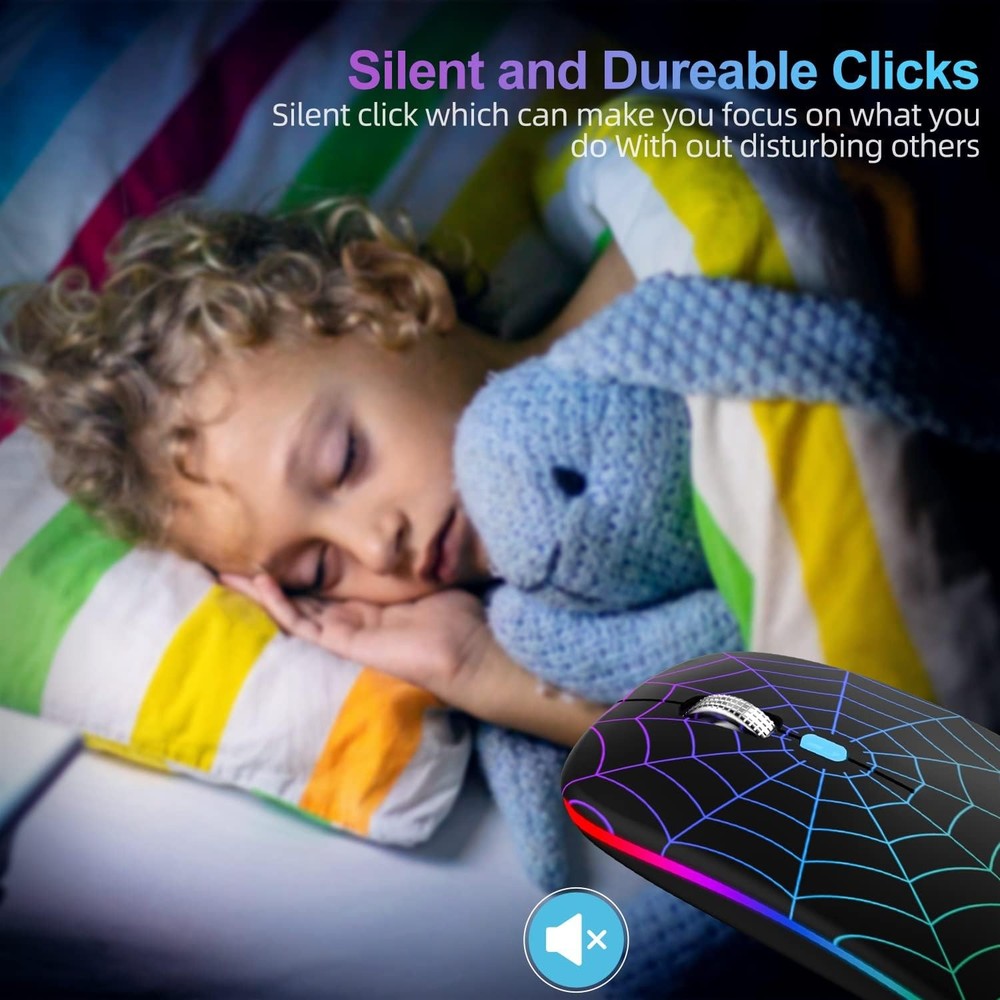 Wireless Optical Mouse with Dual Receiver for Computer