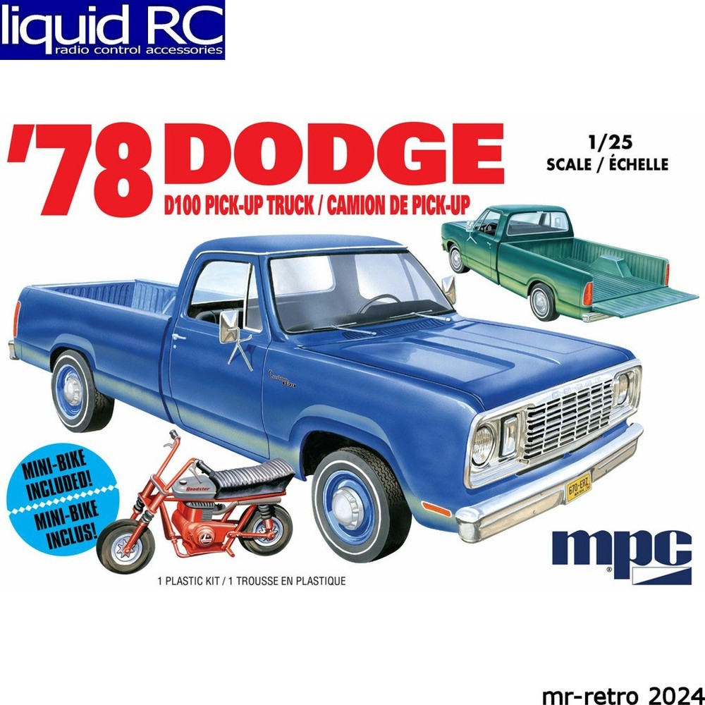 MPC 901M 1/25 1978 D0dge D100 Custom Pickup 2t