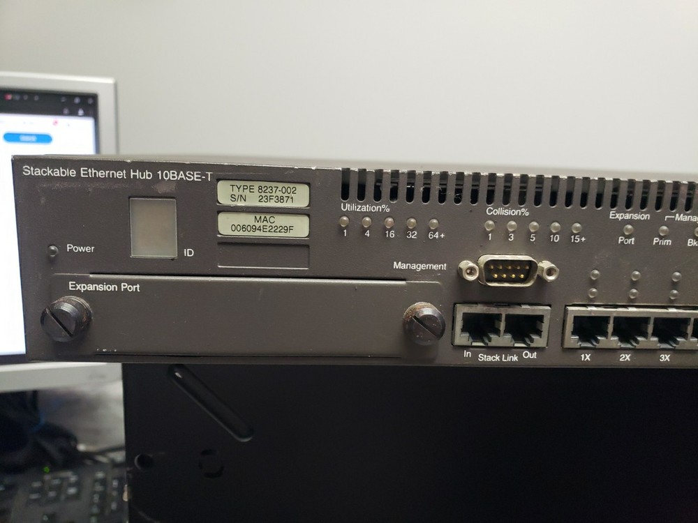 IBM 8237 8237-001 Stackable Ethernet Hub 10Base-T free ship