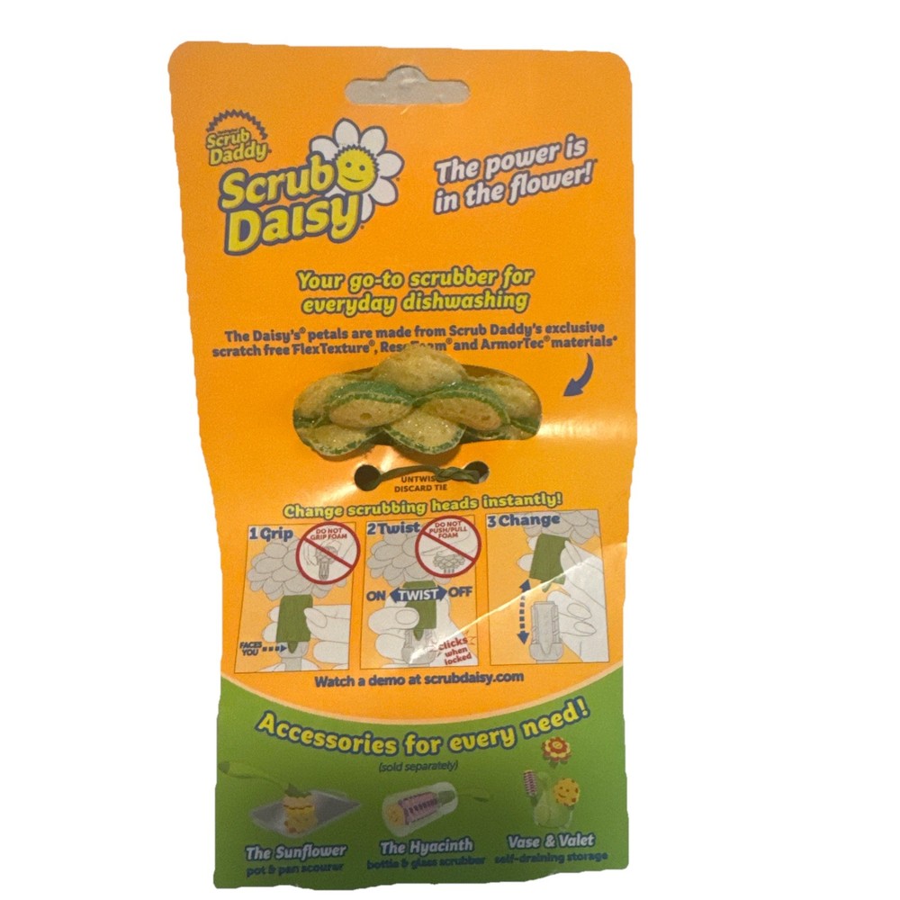 New Scrub Daddy Scrub Daisy THE DAISY System Scrubber Replacement Head ONLY