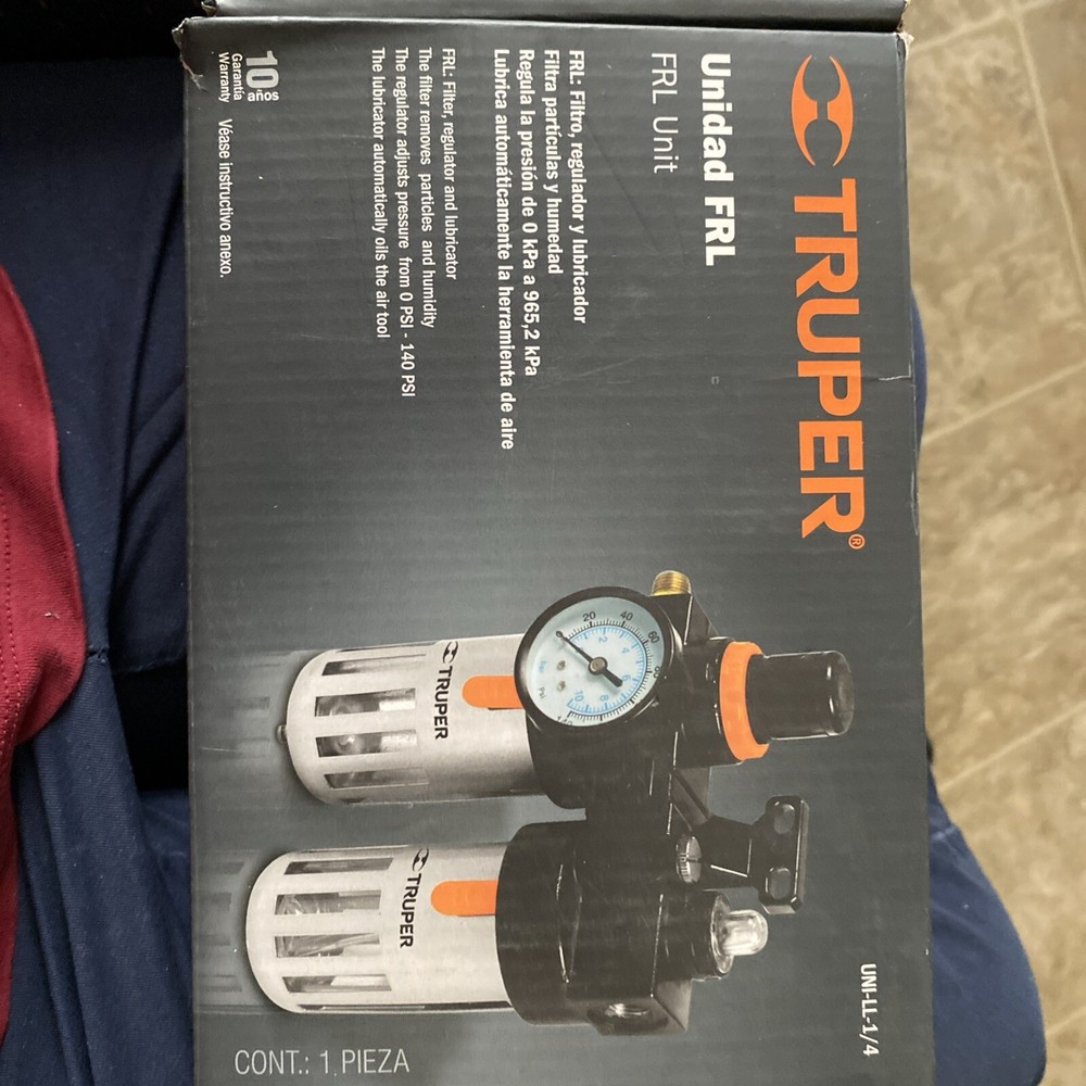 Filter, Regulator  & Lubricator  with Gauge  for Compressed  Air System 1/4NPT