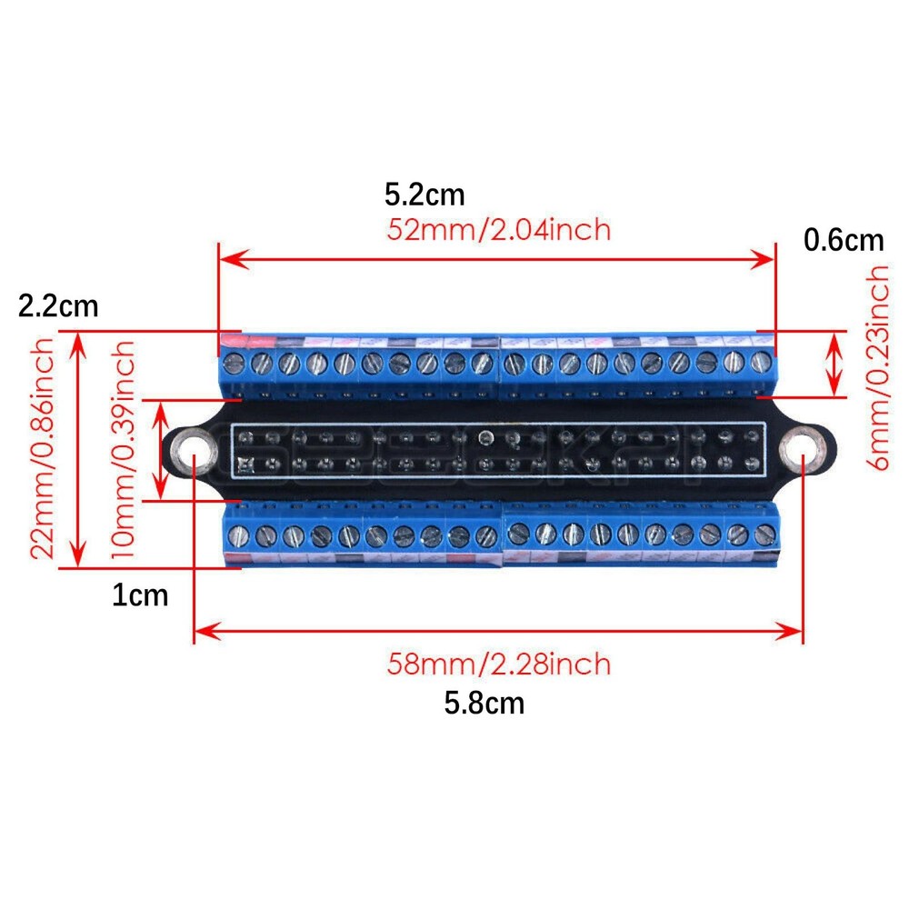 GPIO Mini Terminal Expansion Board For Raspberry Pi 4B/3B+/3B/2B/Zero/Zero W