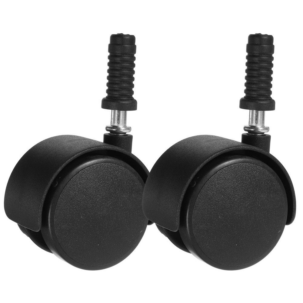 2 Pcs Replacement Desk Chair Wheels Office Locking with Caps Carpet