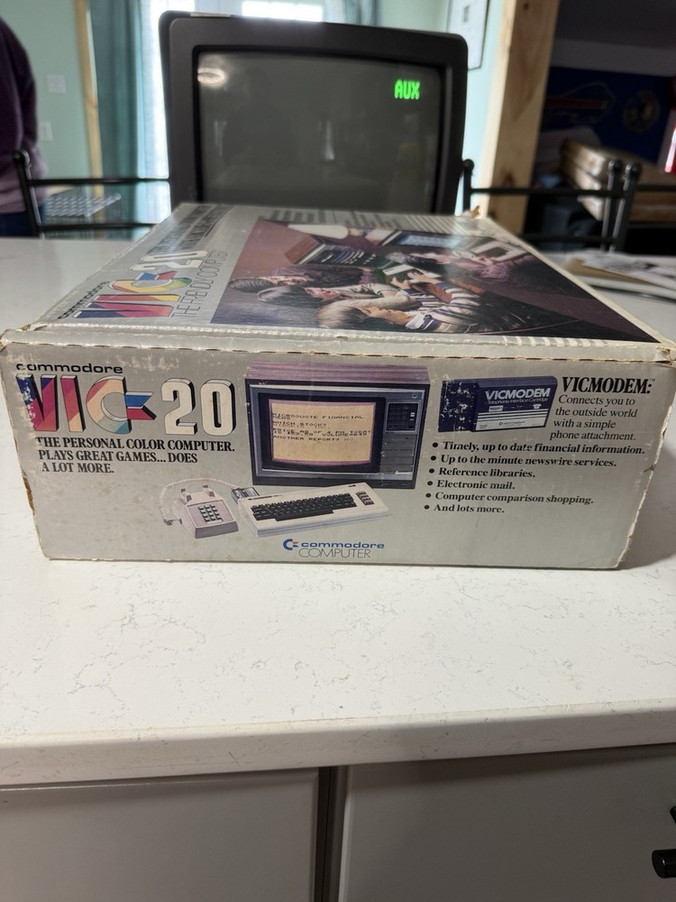 Commodore VIC20 Computer CIB Tested Working W Box Manuals Retro Vintage PC