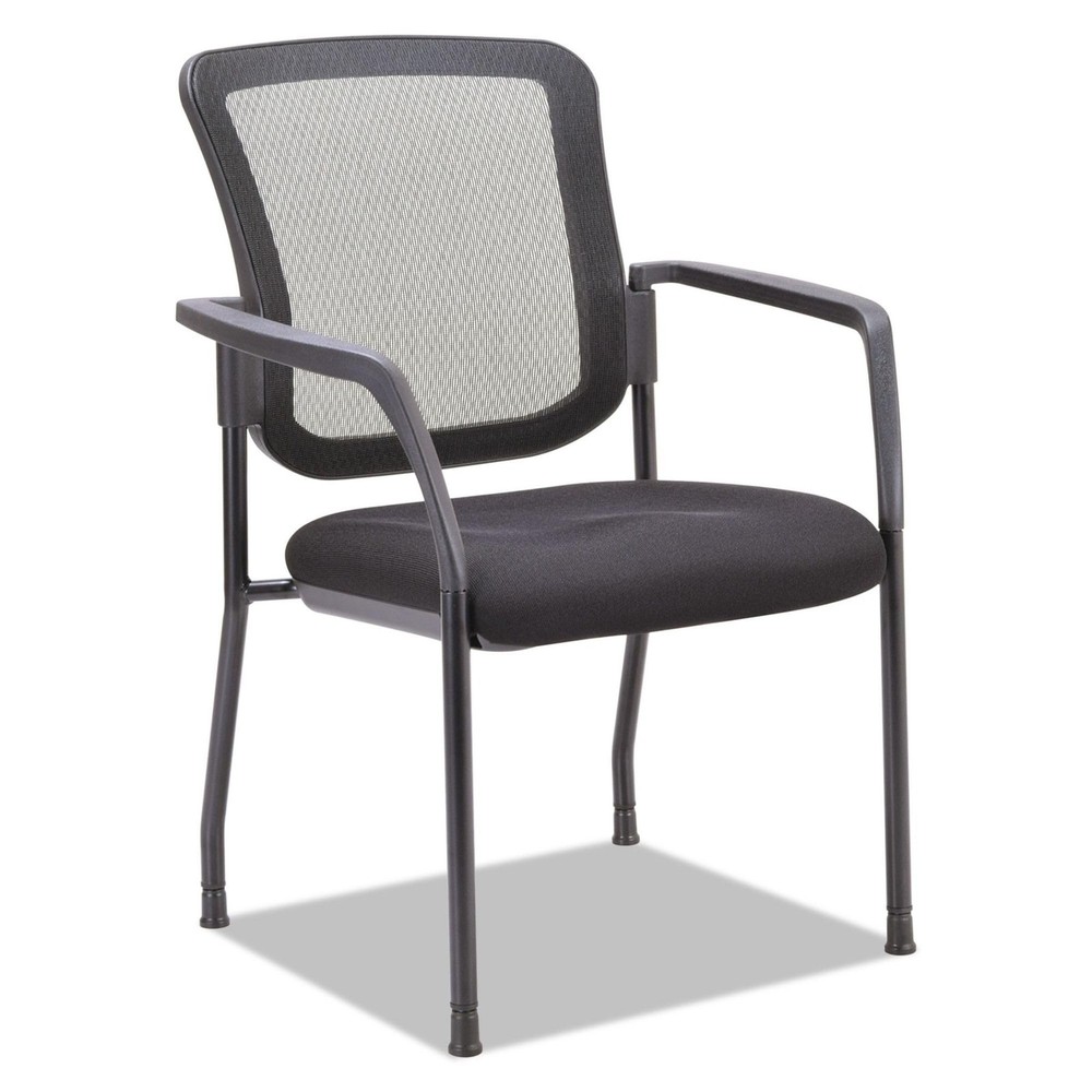 Alera ALE Mesh Guest Stacking Chair, Black