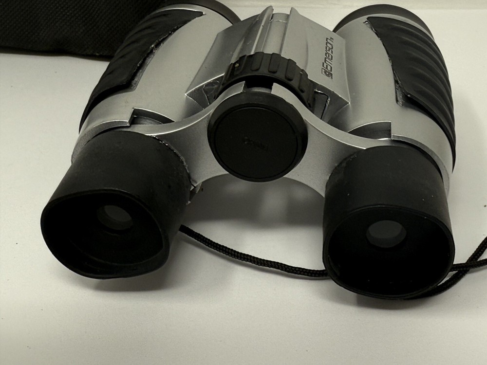 Emerson UV Coated Binoculars W/ Protective Carrying Pouch Ruby Colored Optics