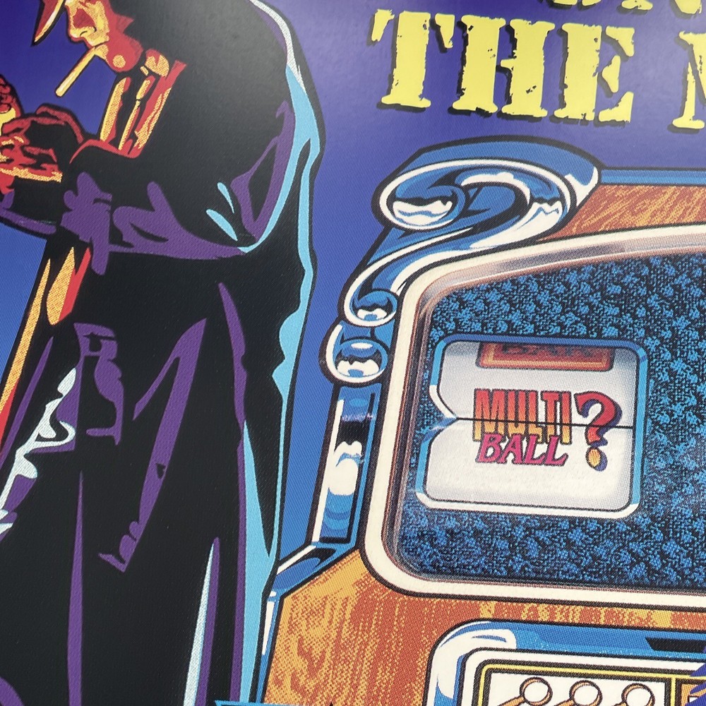 Original Bally Who Dunnit Pinball ART Mobile Advertisement